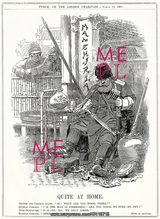 : Cartoon, Russians in Manchuria : Cartoon, Russians in Manchuria