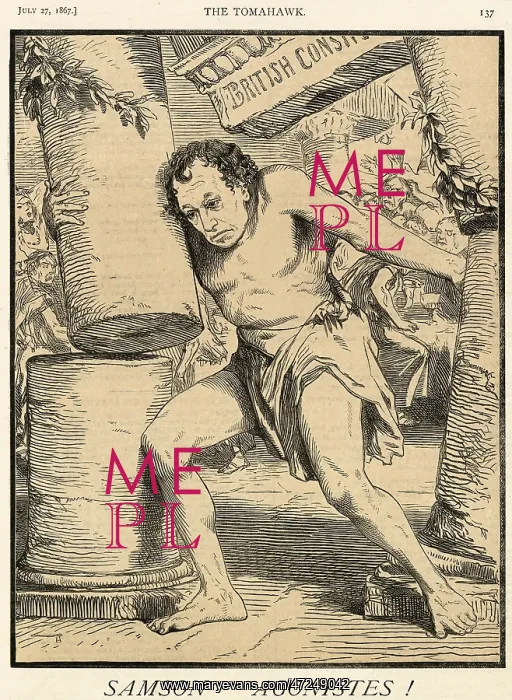 : Cartoon, Samson Agonistes! (Disraeli) : Cartoon, Samson Agonistes! (Disraeli)