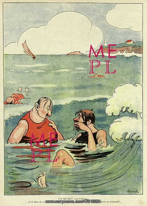 : Cartoon, A Secret, WW1 : Cartoon, A Secret, WW1