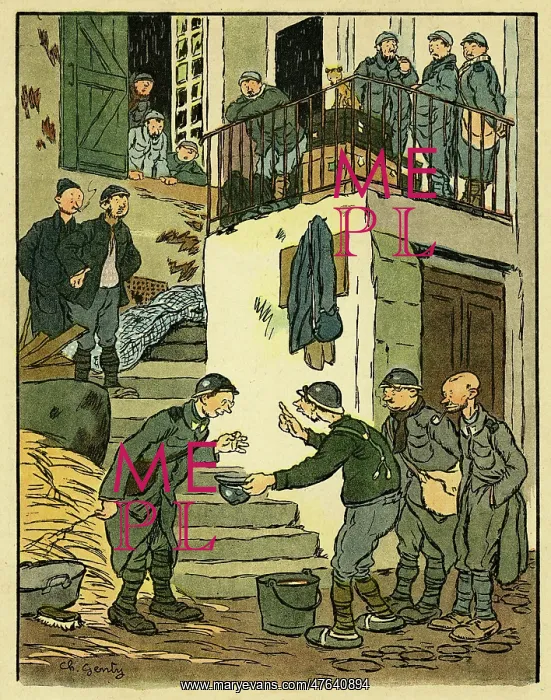  : Cartoon, A sensitive man, WW1