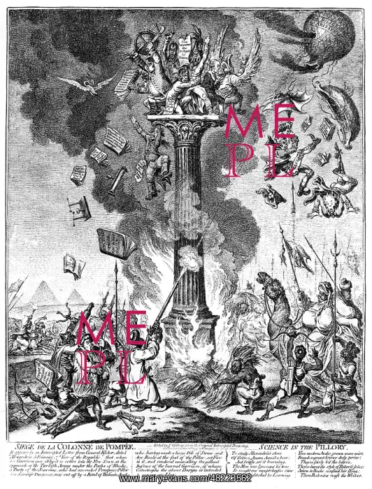 : Cartoon, Siege de la Colonne de Pompee : Cartoon, Siege de la Colonne de Pompee
