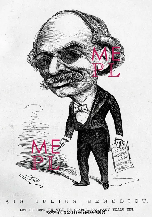 : Cartoon, Sir Julius Benedict, composer and conductor : Cartoon, Sir Julius Benedict, composer and conductor