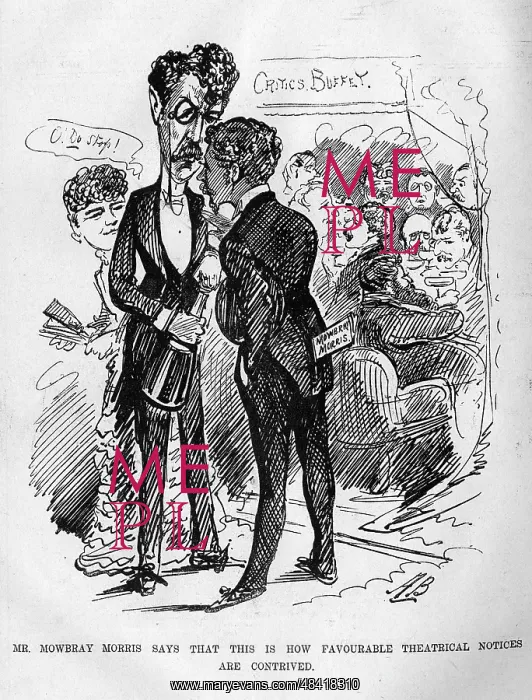 : Cartoon, Sir Squire Bancroft and Mowbray Morris : Cartoon, Sir Squire Bancroft and Mowbray Morris