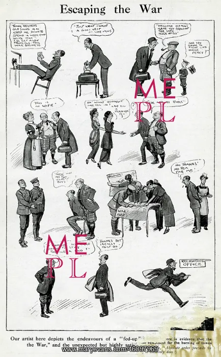  : Cartoon story, Escaping the War, WW1