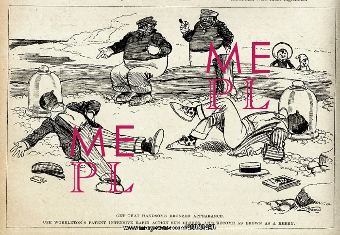  : Cartoon, Sun bathing
