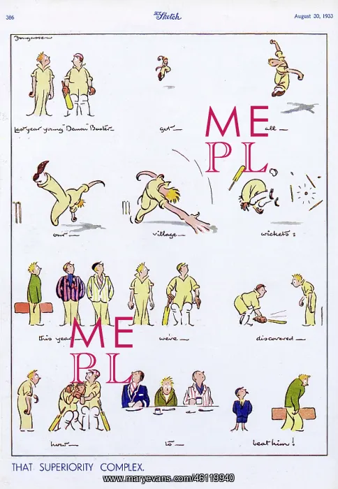 : Cartoon, That Superiority Complex, by Fougasse : Cartoon, That Superiority Complex, by Fougasse