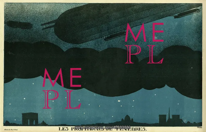 : Cartoon, Taking advantage of the dark, WW1 : Cartoon, Taking advantage of the dark, WW1