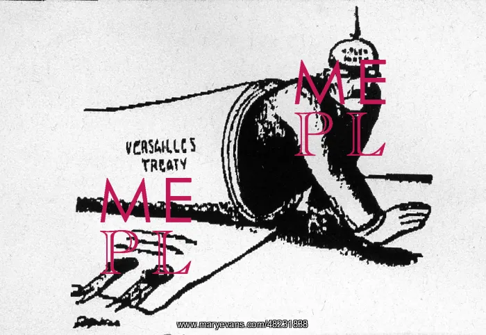 : Cartoon of The Treaty of Versailles : Cartoon of The Treaty of Versailles