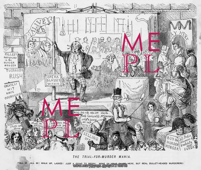 : Cartoon, The Trial-For-Murder Mania : Cartoon, The Trial-For-Murder Mania