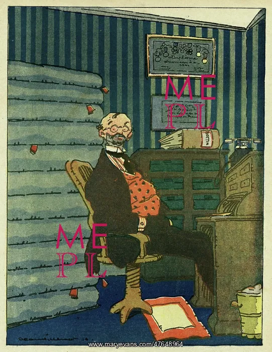 : Cartoon, In trouble, WW1 : Cartoon, In trouble, WW1