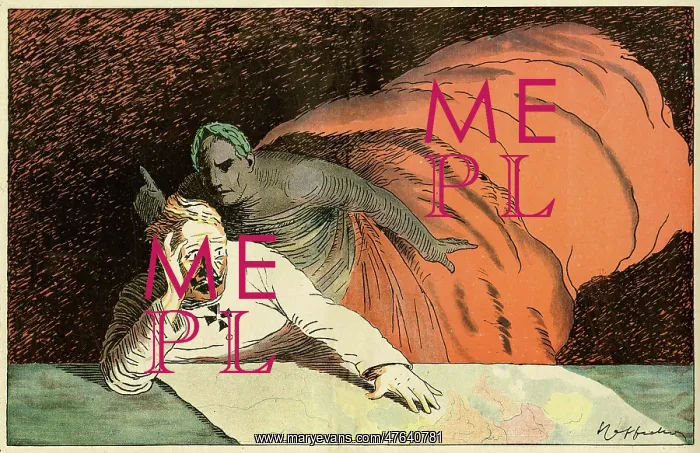 : Cartoon, The vision, WW1 : Cartoon, The vision, WW1