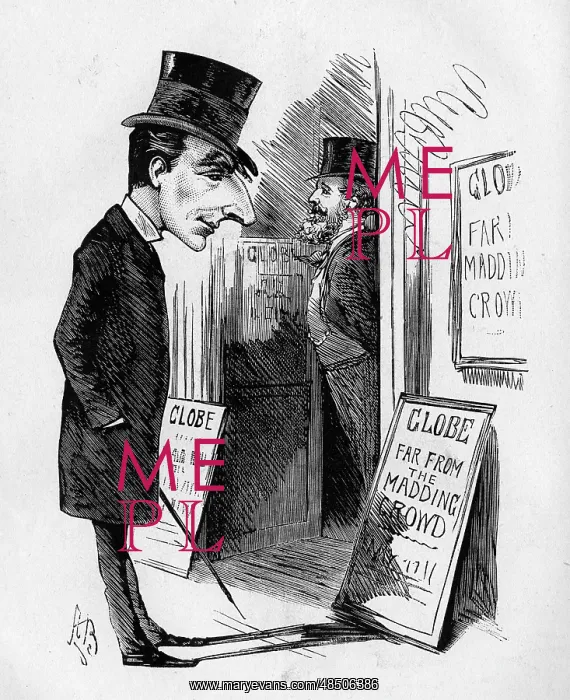 : Cartoon of A W Pinero, actor and playwright : Cartoon of A W Pinero, actor and playwright