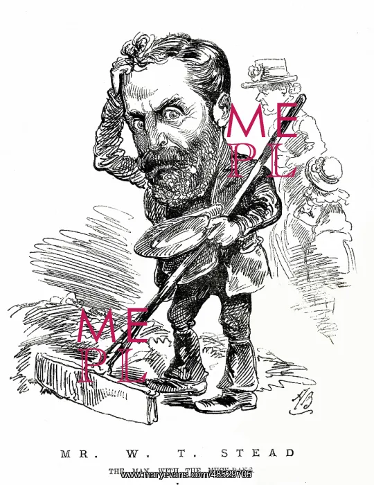 : Cartoon, W T Stead, The Man with the Muck-Rake : Cartoon, W T Stead, The Man with the Muck-Rake