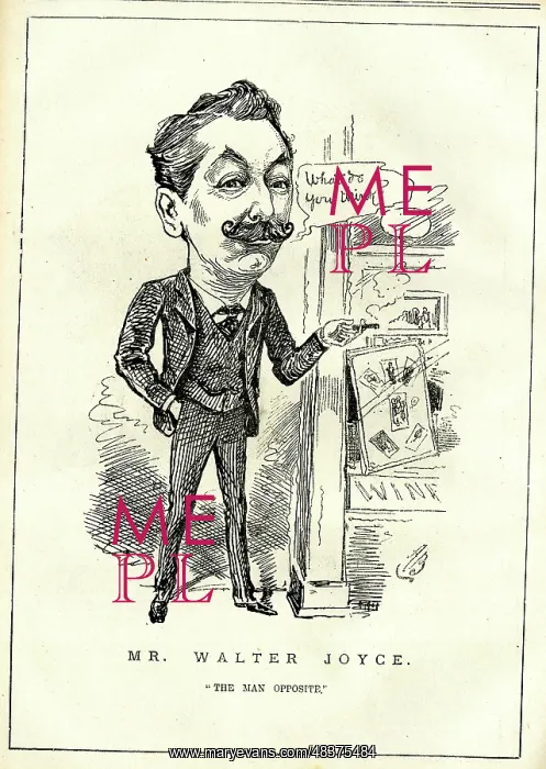 : Cartoon, Walter Joyce, English actor : Cartoon, Walter Joyce, English actor