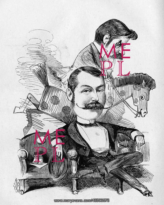 : Cartoon of Walter Webling and Alfred Watson : Cartoon of Walter Webling and Alfred Watson