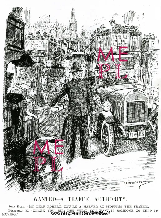 : Cartoon, Wanted - A Traffic Authority 1923 : Cartoon, Wanted - A Traffic Authority 1923