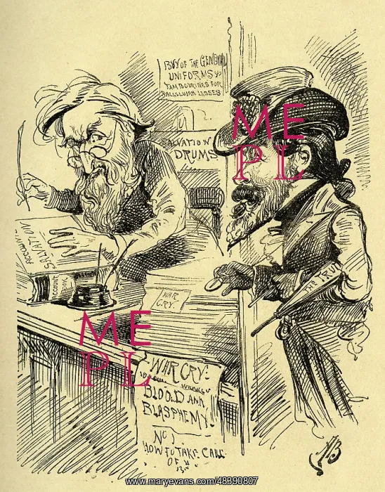: Cartoon, The War Cry v. The Truth : Cartoon, The War Cry v. The Truth