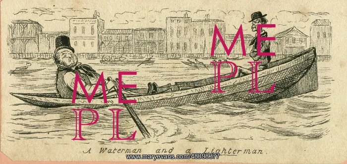  : Cartoon, A Waterman and a Lighterman