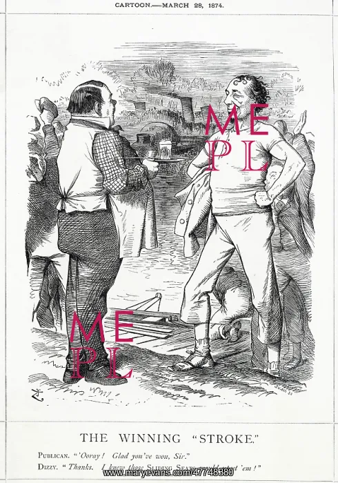 : Cartoon, The Winning Stroke (Disraeli) : Cartoon, The Winning Stroke (Disraeli)