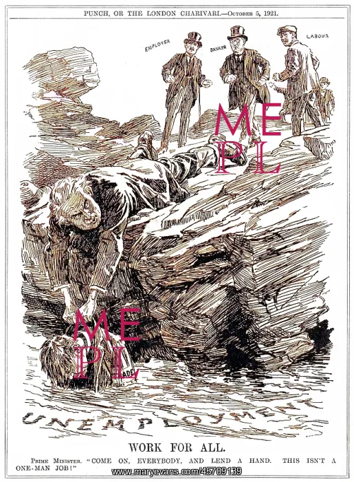  : Cartoon, Work For All (Lloyd George)