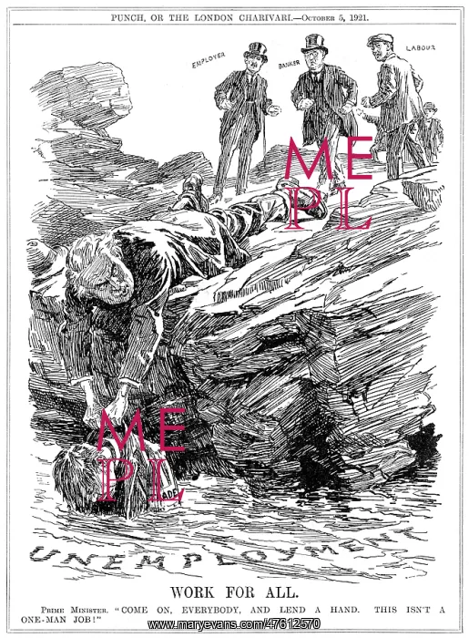 : Cartoon, Work For All (Lloyd George) : Cartoon, Work For All (Lloyd George)