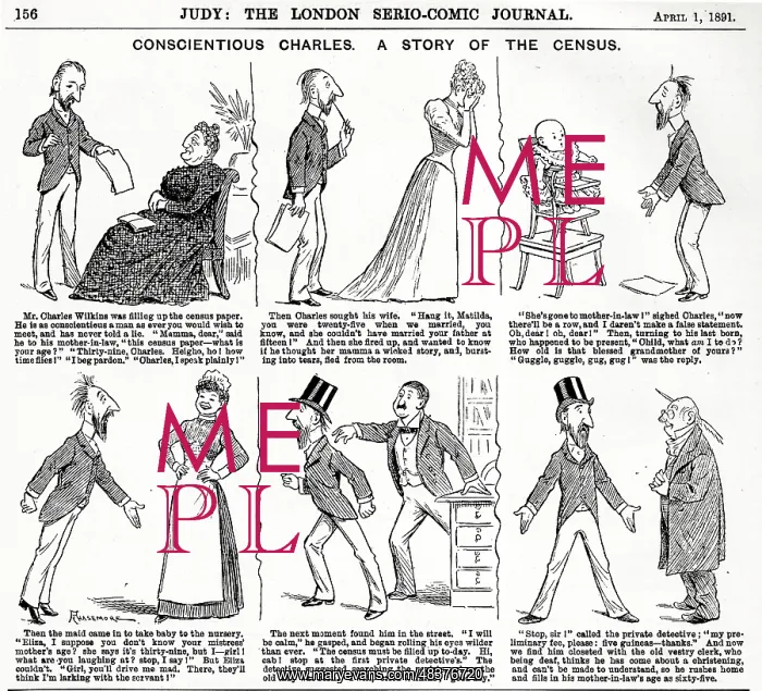 : Cartoons, Conscientious Charles, A Story of the Census : Cartoons, Conscientious Charles, A Story of the Census