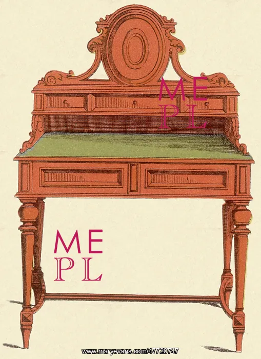 : Carved Desk : Carved Desk