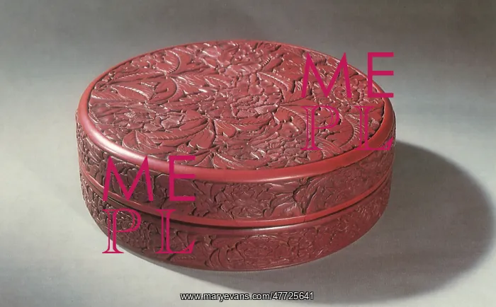 : Carved Lacquerware Box : Carved Lacquerware Box
