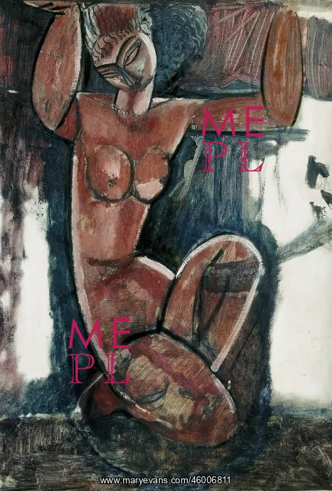  : Caryatid, circa 1910. Modigliani, Amedeo (1884-1920), Oil on canvas, 72, 5 cm x 50 cm
