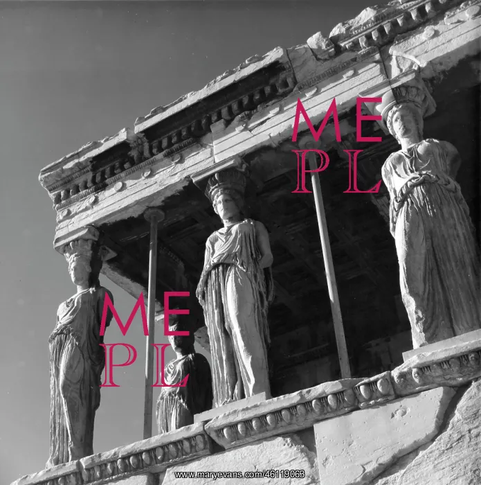 : Caryatids on the Erechtheion, Acropolis, Athens, Greece : Caryatids on the Erechtheion, Acropolis, Athens, Greece