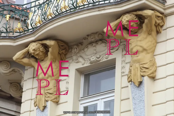 : Caryatids, Prague, Czech Republic : Caryatids, Prague, Czech Republic