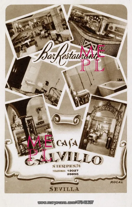 : Casa Calvillo, hotel, bar and restaurant, Seville, Spain : Casa Calvillo, hotel, bar and restaurant, Seville, Spain