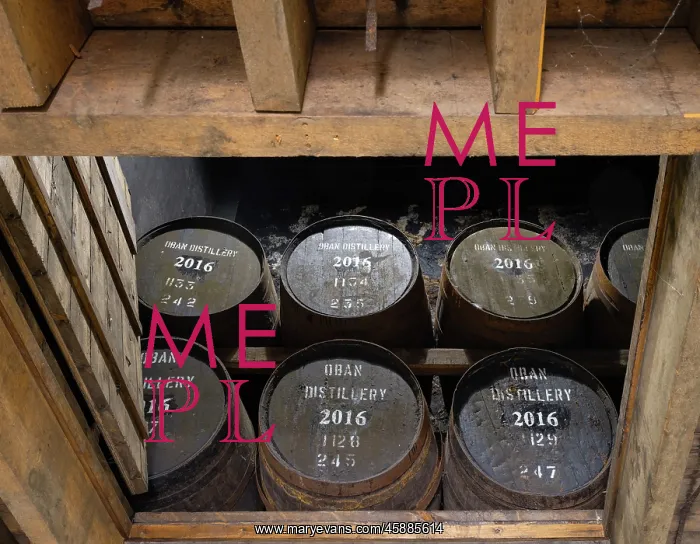: Casks, Oban Distillery, Oban, Argyll and Bute, Scotland : Casks, Oban Distillery, Oban, Argyll and Bute, Scotland