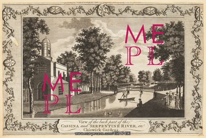 : The Cassina and Serpentine River, Chiswick Gardens : The Cassina and Serpentine River, Chiswick Gardens