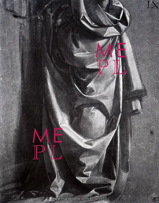 : Cast of a Drapery for a Standing Figure, by da Vinci : Cast of a Drapery for a Standing Figure, by da Vinci