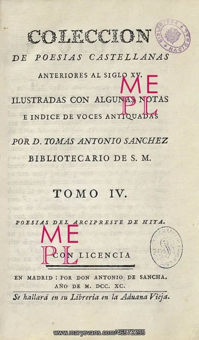 : Castilian poetry collection previous to 15th : Castilian poetry collection previous to 15th