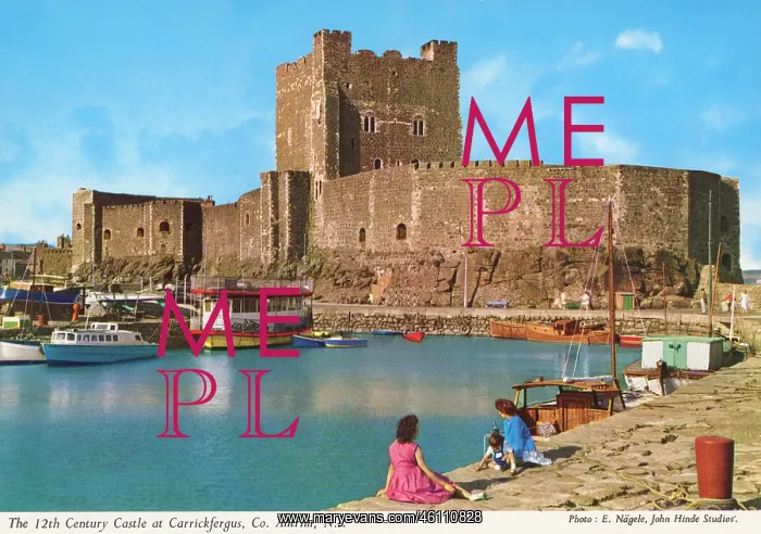 : Castle at Carrickfergus, County Antrim, Northern Ireland : Castle at Carrickfergus, County Antrim, Northern Ireland