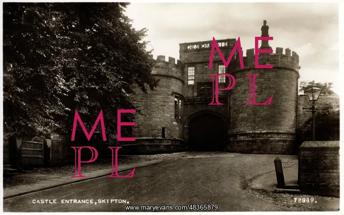: Castle Entrance, Skipton, Yorkshire : Castle Entrance, Skipton, Yorkshire