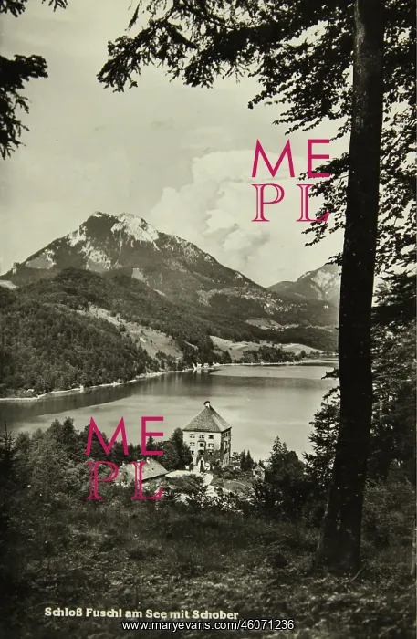 : Castle Fuschl am See with Schober. About 1935 : Castle Fuschl am See with Schober. About 1935