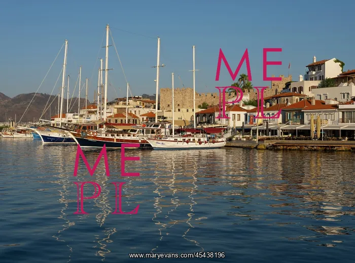 : Castle and harbour, Marmaris, Turkey : Castle and harbour, Marmaris, Turkey