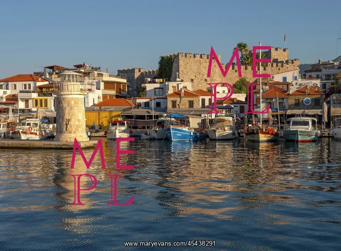 : Castle and harbour, Marmaris, Turkey : Castle and harbour, Marmaris, Turkey