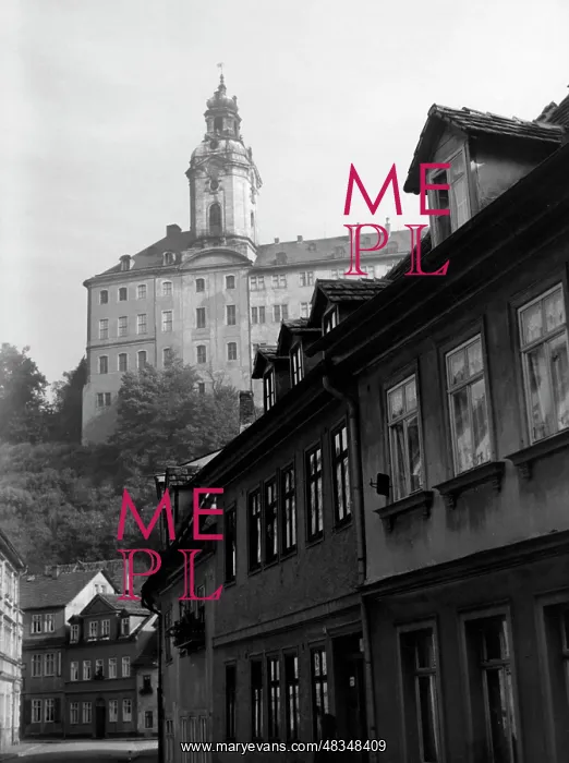 : Castle Heidecksburg in Rudolstadt in Thuringia, 1936 : Castle Heidecksburg in Rudolstadt in Thuringia, 1936