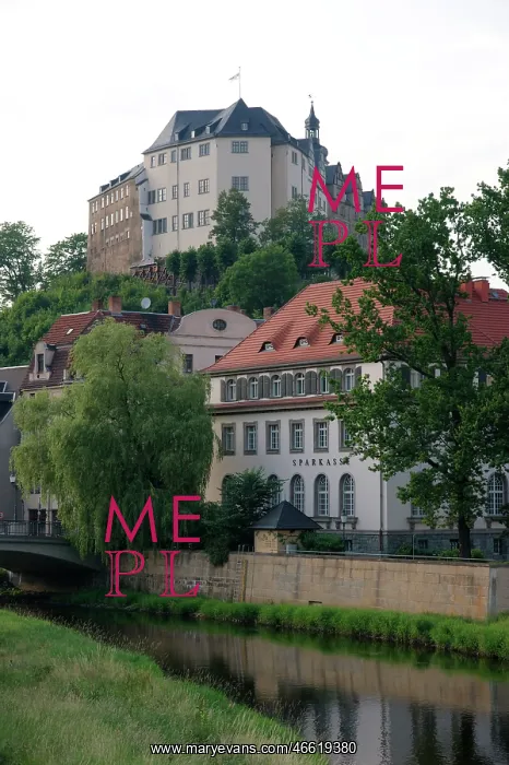 : Castle on the hill, Greiz, Thuringia, Germany : Castle on the hill, Greiz, Thuringia, Germany