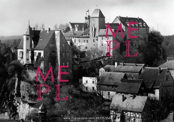: Castle Hohnstein in Saxony, 1938 : Castle Hohnstein in Saxony, 1938