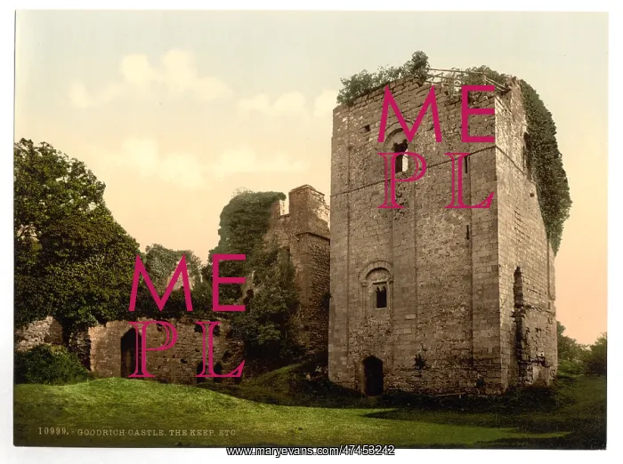 : Castle, the keep, Goodrich, England : Castle, the keep, Goodrich, England