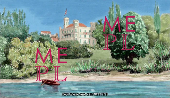 : Castle and Lake Starnberg, last residence and place of the d : Castle and Lake Starnberg, last residence and place of the d