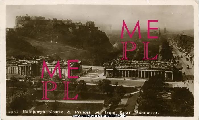 : Castle and Princes Street, Edinburgh : Castle and Princes Street, Edinburgh