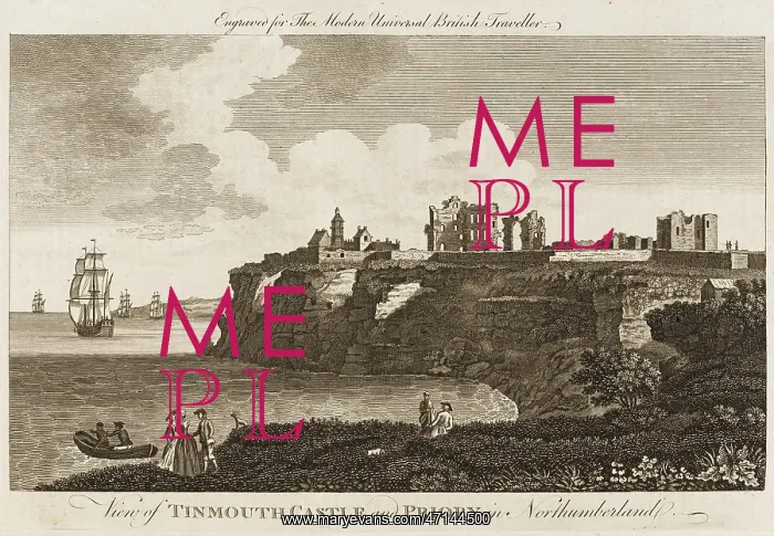 : Castle and Priory, Tynemouth, England : Castle and Priory, Tynemouth, England