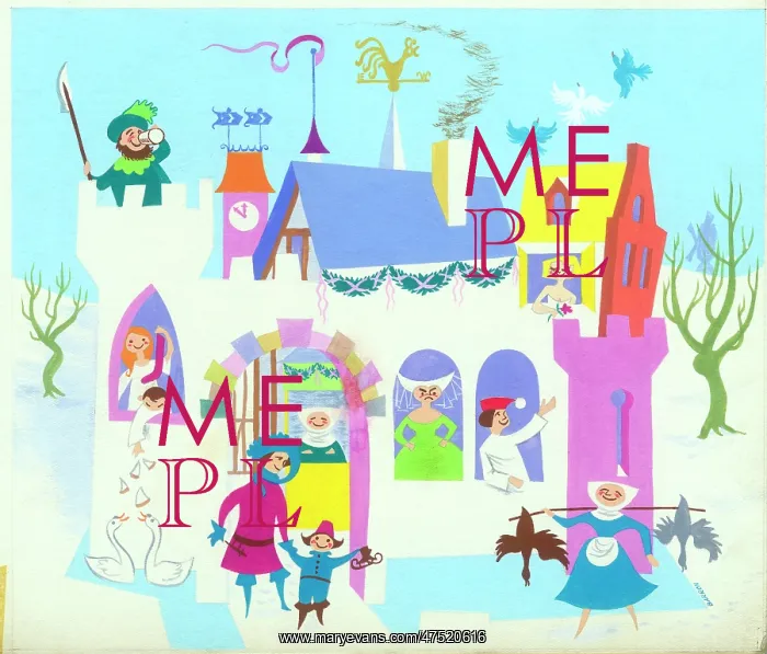 : Castle scene at Christmas Time : Castle scene at Christmas Time