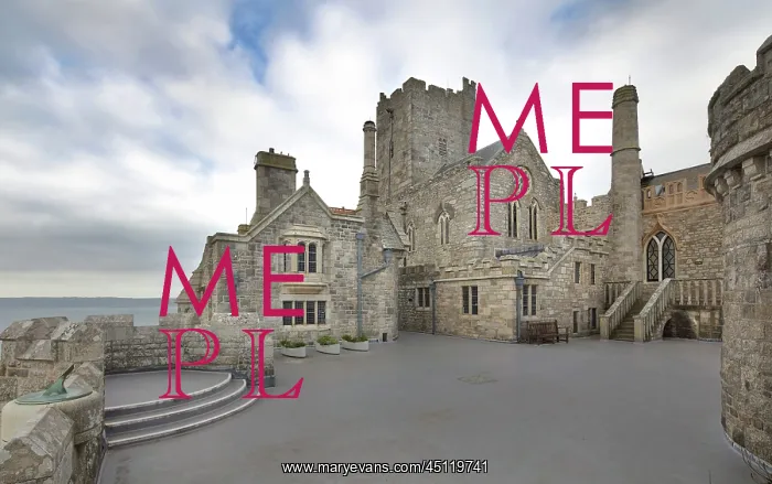 : Castle and St Michael's Chapel, St Michael's Mount : Castle and St Michael's Chapel, St Michael's Mount